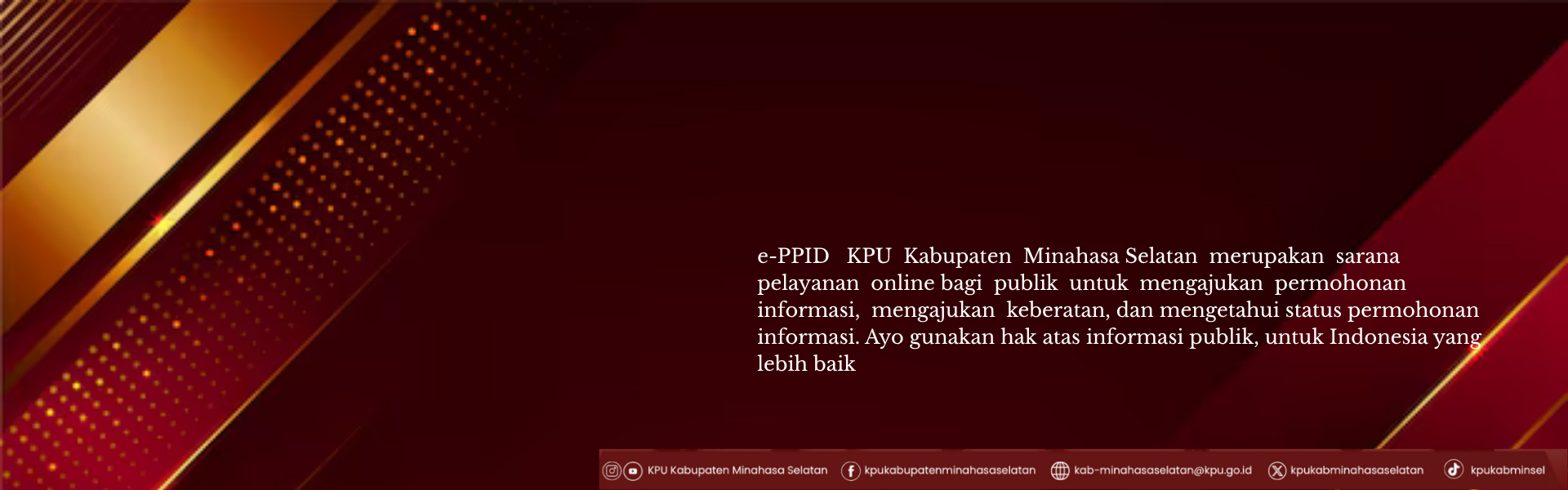 Selamat Datang di Layanan e-PPID KPU Kabupaten Minahasa Selatan